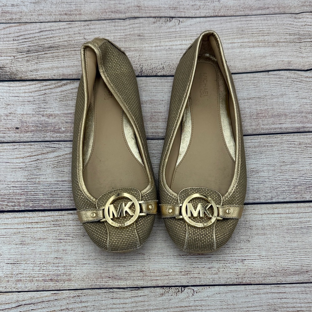 Michael Kors Metallic Gold Loafers